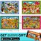 Search & Find Puzzle 4x60 Pcs for Kids | Pets, Mountains Animals